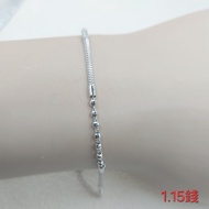 〔 Dajin Shop 〕 PT950 White Gold Bracelet Birthday/Valentine's Day Gift