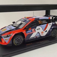 IXO 1/18 HYUNDAI I20 N WRC 11 2024 HYUNDAI Racing Model Alloy Do Not Open the Door
