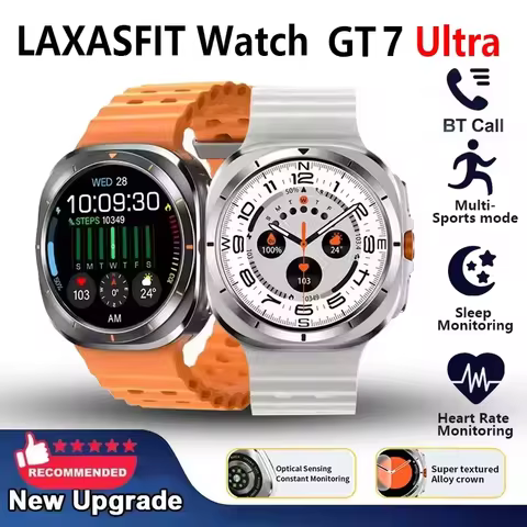 LAXASFIT 2025 New Men's Smart Watch 1.52-inch HD Large Screen Bluetooth Talk Sports Fitness Smartwat