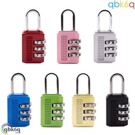 QBK6Q Number Lock, Mini Solid Color Password Lock, Multifunctional 3 Digit Anti-theft Durable Alloy 