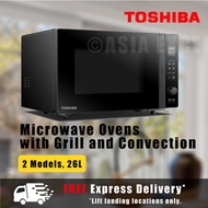 TOSHIBA 26L MICROWAVE OVEN WITH GRILL AND CONVECTION MV-TC26TF