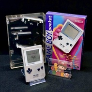 Nintendo Gameboy Pocket silver Boxes Japan 🇯🇵 MGB-001 (1989) MH12592339  งานกล่อง Gameboy Pocket สีเ