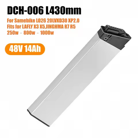 48V DCH-006 Motor Battery 10.4Ah/12.8Ah/14Ah for 250W~1000W Motors – Fit for LAFLY X3 X5 JINGHMA R7 