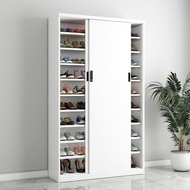 Outdoor Steel Balcony Shoe Cabinet Sliding Door Shoe Rack Cabinet With Lock Household Shoe Rack Stor