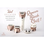 Epilator Hair Removal / Rebel 5IN1 Epilator / Multifunction / Shaver / Massager / Facial Brush / Foot Callus