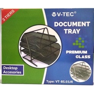 V-tec 3-Tier Document Tray V-tec 3-Tier Iron Shelf VT-BS.03JR V-tec 3-Tier Desktop Tray Ac