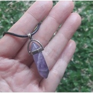 Amethyst quartz necklace amethyst pendulum