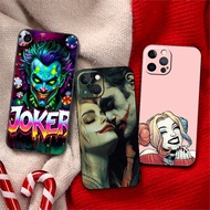 Soft black phone case for iPhone 11 12 13 14 15 16 Pro Max Plus 27HK Clown Harley Quinn case