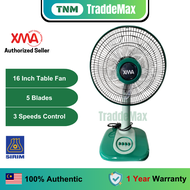 XMA Table Fan High Performance Table/Desk Fan/Kipas Meja with 5 Blades 3 Speed -(16)