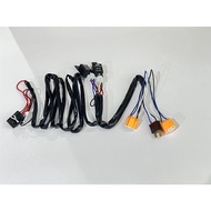 Car Light Headlight Bulb H4 Strong Set Strengthened Pottery Lamp Holder 30A Relay Fuse Halogen LED V