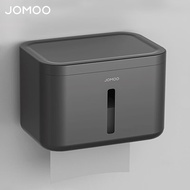 A-6💚JOMOO（JOMOO）Gun Gray Toilet Tissue Box Punch-Free Toilet Waterproof Tissue Holder Tissue Box Can Be Stored Roll Pape