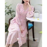 She9999 D287 - Cool Light PASTEL Rose Chiffon Dress