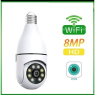Cctv Light Bulb Camera 8mp CCTV ICSEE WIFI Wireless Bulb Model