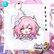 Acrylic Keychain Anime Game Honkai Impact 3rd - Elysia Ganci Anime Akrilk - Elysia A