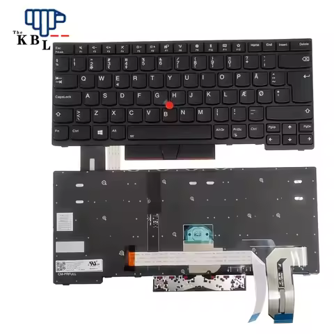 Original New Denmark Norway Language For IBM Thinkpad E480 E490 R480 R490 Backlight Laptop Keyboard 