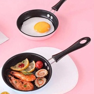 10/12/14cm Non-stick Flat Bottomed Frying Pan Kitchen Iron Frying Pan for Gas Stove Induction Cooker