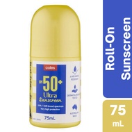 [Expiry: 06/2026] Coles SPF 50+ Ultra Sunscreen Roll-On 75mL