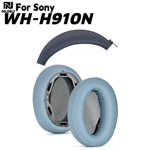 Replacement Protein Memory sponge Earpads / Silicone zipper head beam protective cover for SONY WH-H