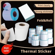 Waybill sticker A6 100*150 500pcs/ Label paper Sticker Barcode Thermal Sticker Blue Backing