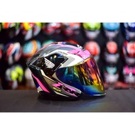 MHR BEATZ OF622 HONDA HRC GP BLACK HONDA RACING CORPORATION OF622 GP RR GLOSSY PINK RS150 WAVE HELME