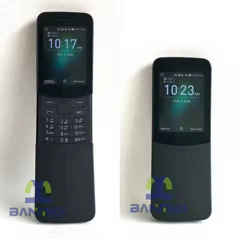 Original 8110 4G LTE Dual-SIM Old Used Mobile Cell Phone WIFI 4GB+512MB Slider KaiOS Banana Unlocked