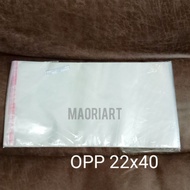 OPP plastic 22x40 cm