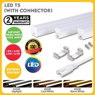 [2 Years Warranty] LED T5 Tube Light Lamp Bulb Complete Set Celling Light Energy Saving 1ft/ 2ft/ 3f