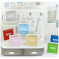 [HARU] Mini 2026 Calendar Mini Aesthetic Calendar 2026 Portable Cute Planner Desk Calendar