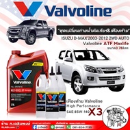 ชุดเปลี่ยนถ่ายน้ำมันเกียร์และเฟืองท้าย ดีแม็ก ออลนิวดีแม็กเกียร์ออโต้ 2wd (Valvoline ATF Maxlife 1 แ