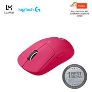 Logitech G PRO X SUPERLIGHT Wireless Gaming Mouse Ultra Lightweight 63 g HERO 25K Sensor 25600 DPI 5 Programmable Buttons Long Battery Life On-Board Memory for esports Compatible with PC / Mac