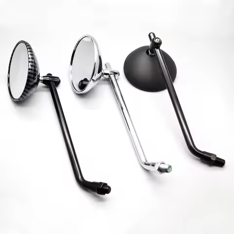 Motorcycle Rearview Mirror M8 M10 Round Side Mirror Universal For XSR 700 900 BWS 125 BMW R9T Royal 