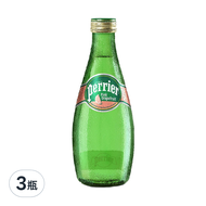 perrier 沛綠雅 氣泡天然礦泉水  葡萄柚口味  330ml  3瓶