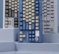 狼途lt84有線機械鍵盤客制化軸座定制機械軸冰藍燈光電競游戲鍵盤