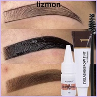 LIZMO Eyebrow Cosmetics, Semi Permanent 2 in 1 Eyebrow Dye Tint Kit, Brow Enhance Fast Dye Waterproo