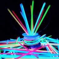 XIGParty เรืองแสง Light Glow Sticks สร้อยข้อมือสร้อยคอ Neon สำหรับงานแต่งงาน Glow Sticks สีสันสดใส Glow StickR2023