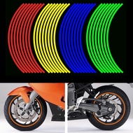16pcs Strips Motorcycle Car Rim Stripe Wheel Decal Tape Sticker Lots Reflective Strips Motorcycle Tape Sticker Rim Car