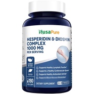 美國Nusapure 橙皮苷&香葉木甙複合 1,000毫克/每食用份量 180粒素食膠囊