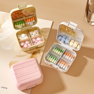 Portable Pill Box Medicine Packing Box Seven Days Packing Portable Pill Pill Box Sealed Pill Box Tra