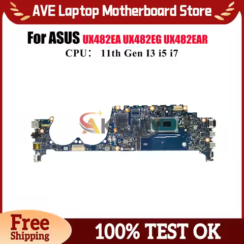 UX482EA Laptop Motherboard For ASUS UX482EGR BE482E UX482EAR UX482E UX482EG UX4100E UX482EA BX482E M