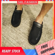 ❦℡✆SHL M-CLASS Men Crocs Clogs Selipar Kasut Lelaki Sandal size 40-45(Black)【】9973