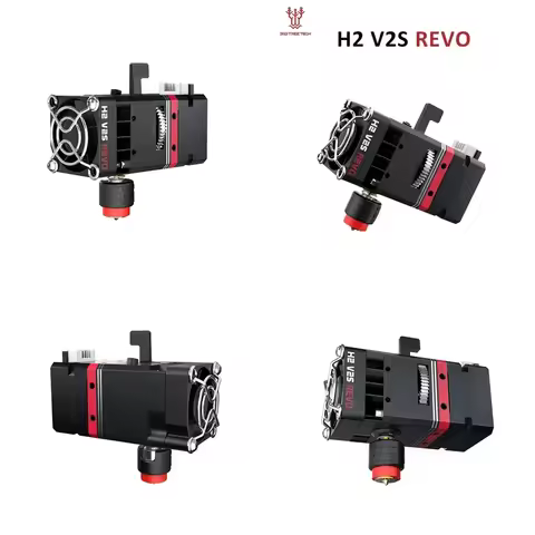 BIQU E3D H2 V2S REVO 3D Extruder 24v Dual Gear Brass Nozzle Heater Core New Maximum 300 ° C Optical 