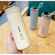 ✕⊕WJF Nice Cup Glass Bottle Tumbler Creative Leakproof Water Cup 400ml Stainless aqua flask