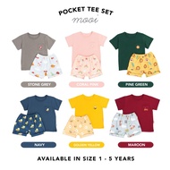 Mooi Pocket Tee Set/Kids Suit/MOOI TShirt/MOOI Shorts