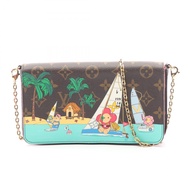 【二手】路易威登LOUIS VUITTON單肩包 Pochette Felicie M28627 PVC塗層帆布皮革 Pochette Felicie 女士