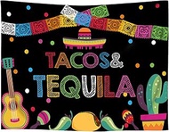 MTMETY 7x5ft Durable Soft Fabric Tacos Tequila Backdrop Carnival Turkish Style Cactus Guitar Chili B