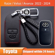 Sarung Kunci For Toyota Raize / Veloz / Avanza  2022 - 2024 Remote Key Cover Leather Key Fob Shell K