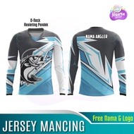 kaos jersey mancing mania lengan panjang bad052 - s