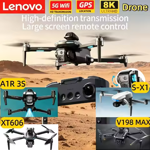 Lenovo V198 MAX XT606 A1R S-X1 8K GPS RC Drone with WiFi FPV Dual Camera and Obstacle Avoidance Func
