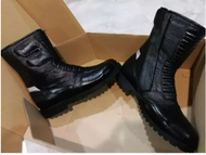 MOTOR RIDER BOOTS MID CUT LEATHER KASUT KULIT MOTOR SEPARA TINGGI