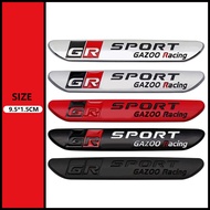 1PC GR Sport GAZOO Racing Badge Metal Car Stickers Side Body Fender Decal For Toyota Yaris Camry Cor